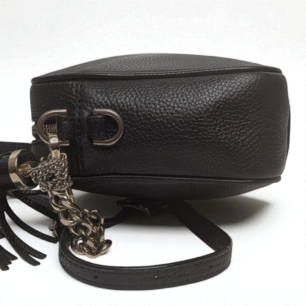Michael Kors Ginny Crossbody Camera Bag in Black Pebbled Leather Jet Set Bag - Picture 5 of 16
